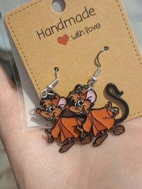 ♥️ 3/$26 Handmade Disney Cinderella Inspired Earrings